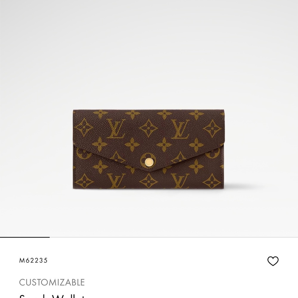 Louis Vuitton Brown Monogram Sarah Wallet